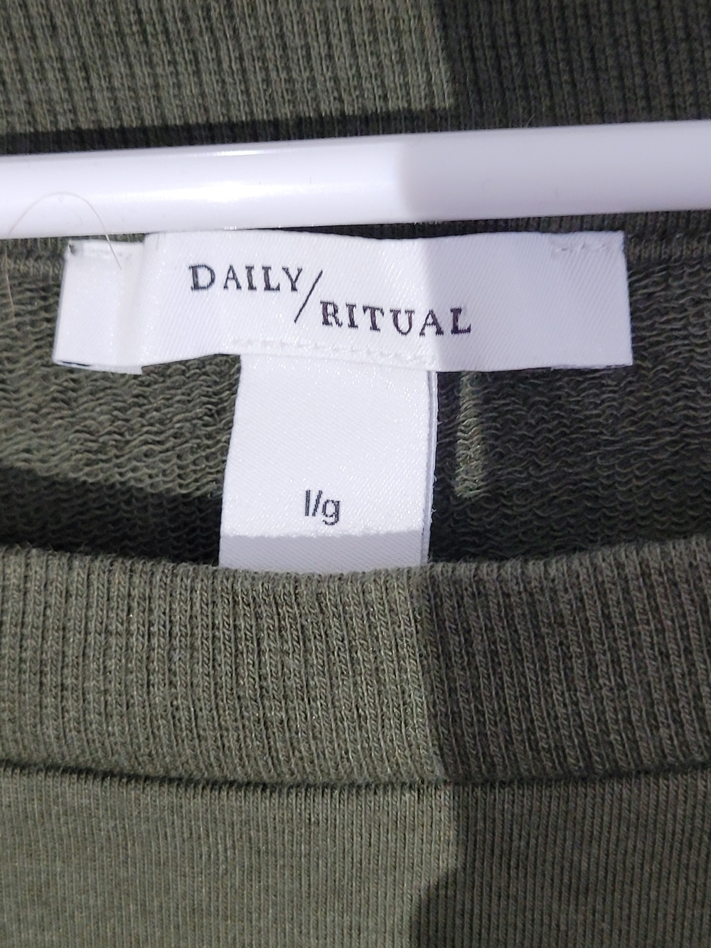 Daily Ritual Olive Green Tee Dress - Picture 4 of 6
